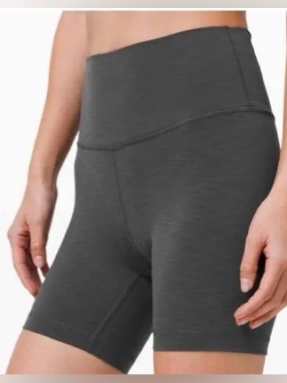 Lululemon Wunder Train High-Rise Short Heathered Graphite Grey Size 6